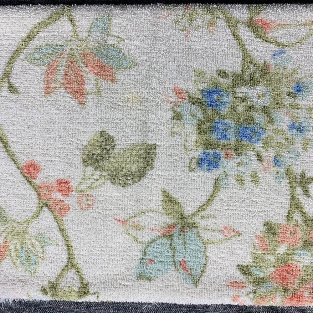 Vintage Fieldcrest Floral Patterned Bath Towel Cotton 23